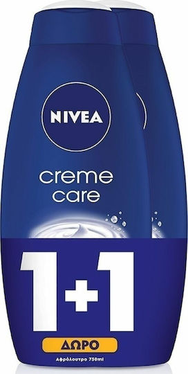 Nivea Creme Care Κρεμώδες Αφρόλουτρο 2x750ml