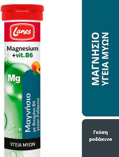 Lanes Magnesium & Vitamin B6 20 eff. tabs Peach