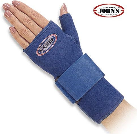 Johns 120117 Forearm Splint with Thumb Left Side Neoprene Blue