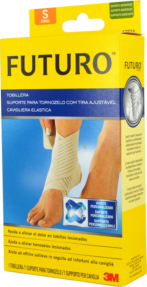 Futuro Wrap Around Ankle Support Elastic Ankle Brace with Straps Beige ...