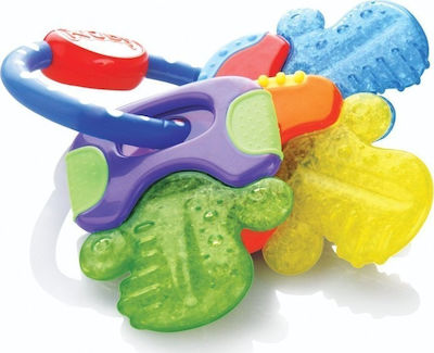 Nuby IcyBite Hard/Soft Keys Beißrassel für Zahnen aus Plastik für 3 m+ 1Stück