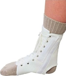 Ortholand 1760 Ankle Brace with Straps in White color