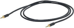 Proel Proel 3.5mm Jack Cable - 3.5mm Male to 3.5mm Male Black 3m with Gold Plated Terminals Proel Proel 3.5mm Jack Cable - 3.5mm Male to 3.5mm Male Black 3m with Gold Plated Terminals