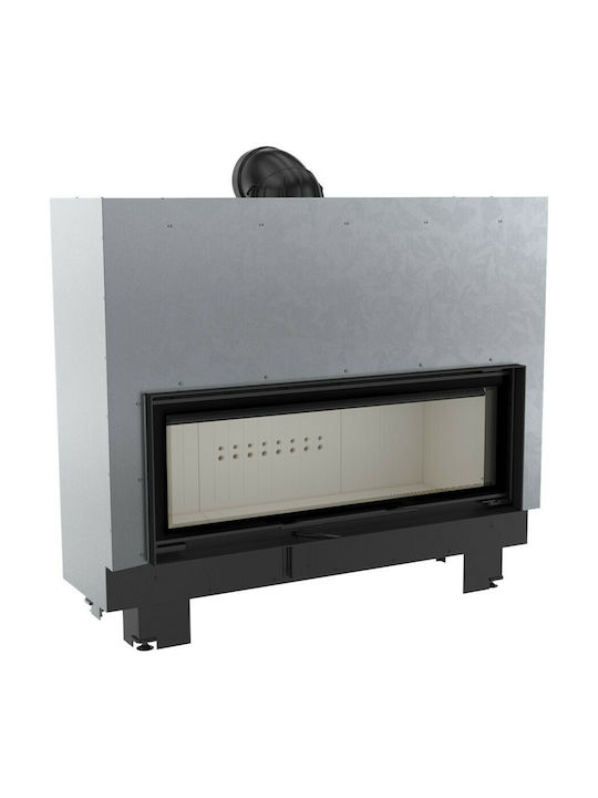 Kratki MB120 Guillotine Ενεργειακό Τζάκι Ξύλου 20kW Ίσιο με Συρόμενη Πόρτα