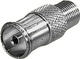 Edision Μετατροπέας F-Connector female σε Coaxial female 1τμχ 07-00-0027