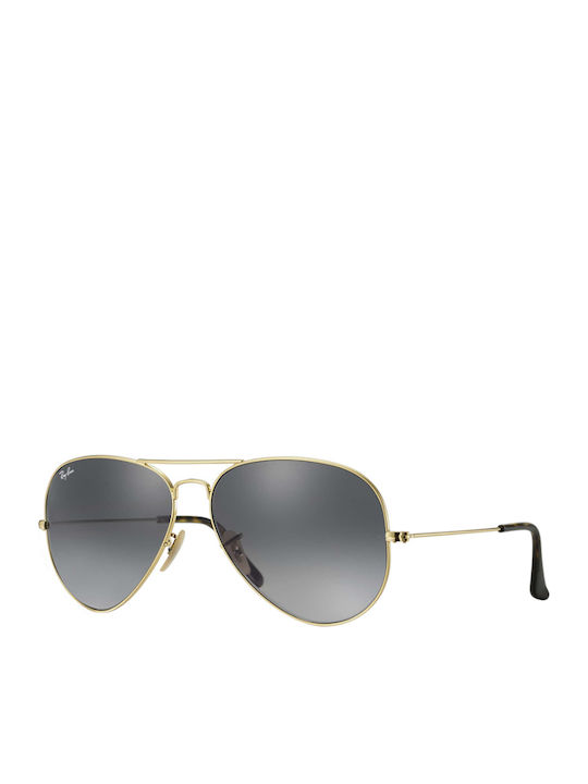 Ray Ban Aviator Unisex Γυαλιά Ηλίου με Χρυσό Με...