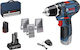 Bosch GSR 12V-15 Δραπανοκατσάβιδο Μπαταρίας 12V 2x2Ah