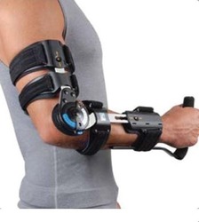 Ossur Innovator X Post-Op Elbow Tutoriale de întindere Guler Cotul Partea dreaptă în Negru Culoare