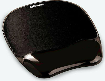 Fellowes Mouse Pad with Wrist Support Black 202mm Gel