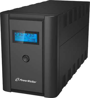 Powerwalker PowerWalker VI 1200 LCD UPS Line-Interactive 1200VA 600W με 2 Schuko Πρίζες