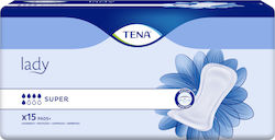 Tena Lady Super Women's Incontinence Pad Normal Flow 5 Drops 15pcs