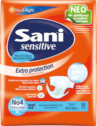Sani Sensitive Extra Protection Πάνες Ακράτειας XLarge 10τμχ