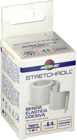 Master Aid Stretchroll Ελαστικός Αυτοσυγκρατούμενος Επίδεσμος 6cm x 4m