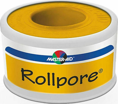 Master Aid Rollpore Stoff Non Woven Verbandband 1.25cm x 5m