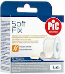 PiC Solution Soft Fix Din material textil Non Woven Bandă de bandajare 5cm x 5m