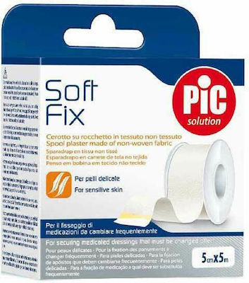 PiC Solution Soft Fix Fabric Non Woven Bandage Tape 5cm x 5m