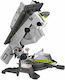 Ryobi RTMS1800G Kapp- und Gehrungssäge Elektrisch 1800W Zwei Arbeitsgänge mit Schnittführung (Laser) & Scheibendurchmesser 254mm