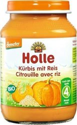 Holle Babykost-Glas Κολοκύθα με Ρύζι Glutenfrei für 4m+ 190gr