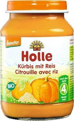 Holle Baby Food Jar Κολοκύθα με Ρύζι Gluten-Free for 4m+ 190gr