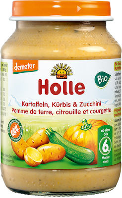 Holle Babykost-Glas Potatoes, Pumpkin & Zucchini Glutenfrei für 6m+ 190gr