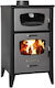 Starstoves Μεταλλική Ξυλόσομπα με Φούρνο 14kW Μαύρη
