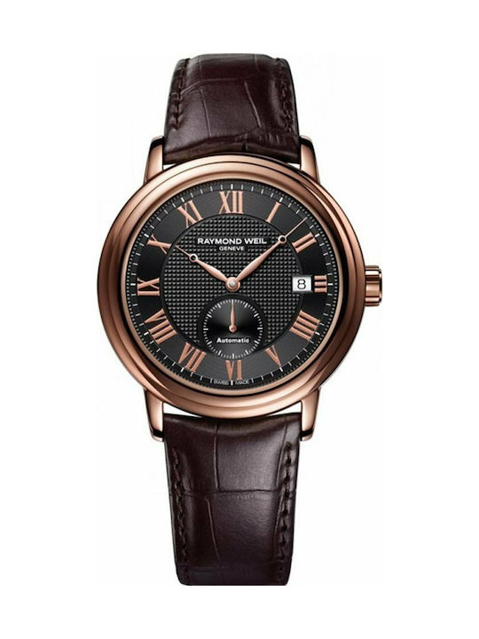 Raymond Weil Watch Automatic with Brown Leather Strap 2238-PC5-00209