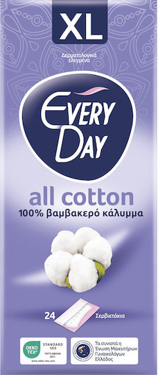 Every Day All Cotton XL Σερβιετάκια 24τμχ