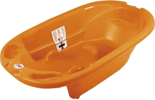 OK Baby Μπανιέρα Μωρού Onda 2 με Θερμόμετρο Orange