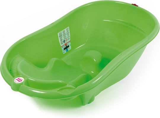 OK Baby Baby Bath Onda 2 with Thermometer Green