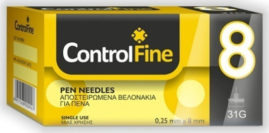 Project ControlFine Pen Needles 8mm 31G 100τμχ