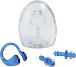 Intex Earplugs & Nose Clip Set Silicone Earplugs for Swimming Blue 2pcs 55609