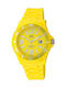 Q&Q Women's Watch with Yellow Rubber Strap