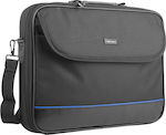 Natec Impala Tasche Schulter / Handheld für Laptop 17.3" in Schwarz Farbe