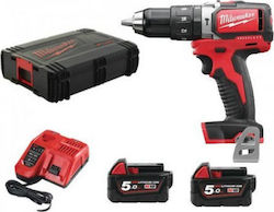 Milwaukee M18 BLPD-502C Șurubelniță cu percuție Mașină de găurit Baterie Fără perii 18V 2x5Ah 4933448472