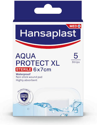 Hansaplast Aδιάβροχα και Αποστειρωμένα Αυτοκόλλητα Επιθέματα Aqua Protect XL 5τμχ