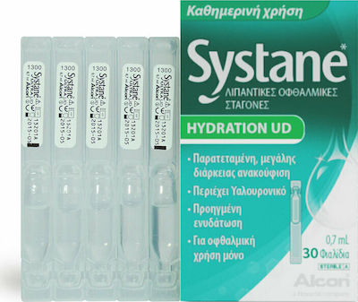 Systane Hydration UD Οφθαλμικές Σταγόνες με Υαλουρονικό Οξύ 30x0.7ml
