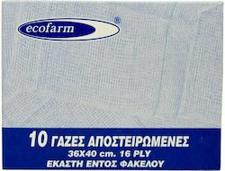 Ecofarm Medical Gauze 36x40cm 10 Pieces
