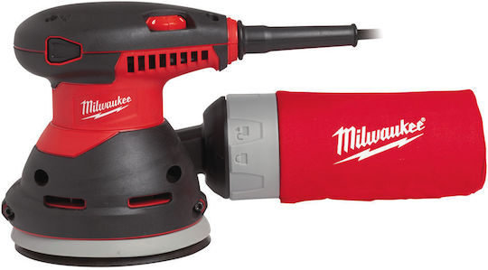 Milwaukee ROS 125 E Έκκεντρο Τριβείο 125mm Ρεύματος 300W με Ρύθμιση Ταχύτητας και με Σύστημα Αναρρόφησης