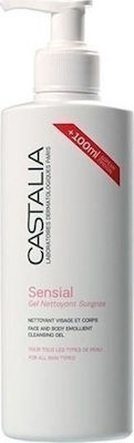 Castalia Gel Καθαρισμού Sensial Face and Body Emolient για Ευαίσθητες Επιδερμίδες 300ml