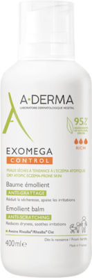 A-Derma Exomega Emollient Balm Hidratant Balsam de Regenerare pentru Piele Uscată 400ml