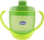 Chicco Meal Cup Educational Sippy Cup Plastic with Handles Green for 12m+m+ 180ml