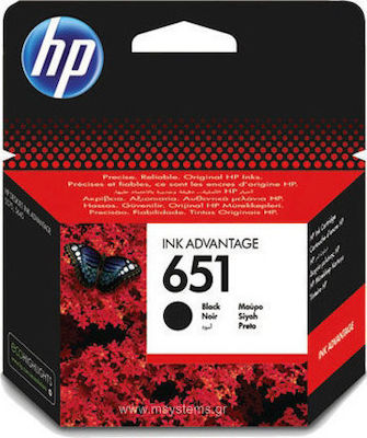 HP 651 Cartuș de cerneală original pentru imprimante InkJet Negru (C2P10AE)