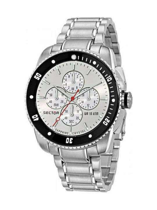 Sector Watch Chronograph Battery with Silver Metal Bracelet R3273903007