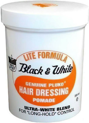 Black & White Lite Formula Genuine Pluko Hairdressing Pomade 200gr 200ml