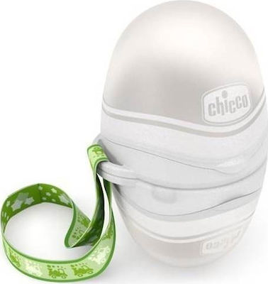 Chicco Διπλή Θήκη Πιπίλας Λευκή Pacifier Case