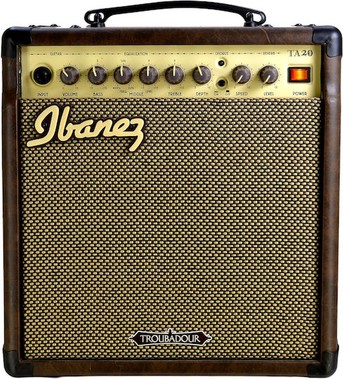 Ibanez Troubadour TA20 Combo Amplifier For Acoustic Instruments 1 x 8" 20W Brown