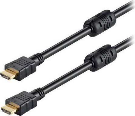 Powertech HDMI 1.4 High Speed 1080p 120Hz Cable HDMI male - HDMI male 10m Μαύρο