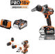 AEG Tools BSB 18CBL LI-402C Κρουστικό Δραπανοκατσάβιδο Μπαταρίας Brushless 18V 2x4Ah