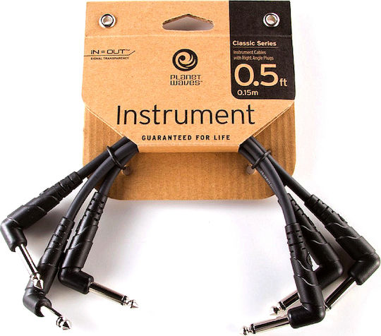 Planet Waves Cable 6.3mm male - 6.3mm male 0.15m (PW-CGTP-305)