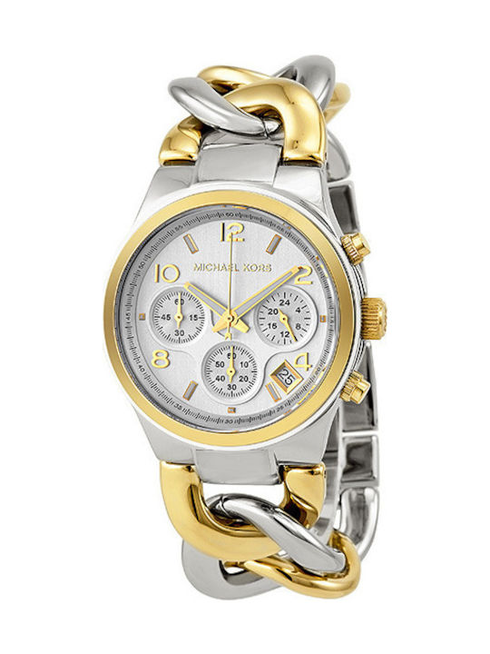 Runway Womens Watch 37mm Battery Chronograph with Stainless Steel Bracelet